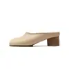 Mocasines de Cuero Genuino con Punta Dividida Zapatos Retro de Pezuña de Cerdo 2026 Nuevos Otoño Tacón Grueso Slip-Ons Zapatos Mary Jane para Mujer