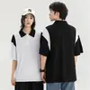 Camisa Polo de Algodón Personalizada Verano 2023 Nuevo ins Moda Estilo Hong Kong Manga Corta para Hombre Camiseta Unisex Imprimible