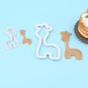 Amazon 2 Peças Molde de Corte Girafa DIY Assar Fondant Decoração de Bolo Ferramentas Forma de Animal Molde de Plástico