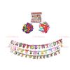 Caramelo Fruta Oso Inglés Banner de Letras de Cumpleaños Decoración de Fiesta Adorno Colgante Arreglo Festivo Decoración del Hogar