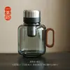 Tetera de vidrio de gran capacidad con filtro, adecuada para uso doméstico y de oficina, con asa y función de separación de té y agua