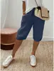 Pantalones Casuales Elásticos con Bolsillos de Algodón y Lino para Mujer, Shorts para Mujer, Sitio Independiente de Amazon Transfronterizo Europeo y Americano 2023