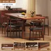 Mesa de Comedor Rectangular Estilo Nórdico para Apartamentos Pequeños Juego de Mesa y Sillas de Comedor Mesa Estable Soporte en Forma de X Mesa de Negociación