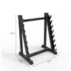 Barra Fixa Barra Revestida de Borracha Barra Reta Barra Curva Rack de Barras Comerciais para Academia Conjunto de Rack de Exercícios Integrado