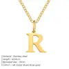 Collar con Colgante de Letra Emanco Acero de Titanio No se Desvanece Cadena para Clavícula Cadena de Hueso de Serpiente de Acero Inoxidable Nicho Europeo y Americano para Mujeres