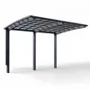 Cochera y Marquesina de Aluminio para Comercio Exterior Transfronterizo, Cobertizo de Estacionamiento para Villas y Zonas Residenciales, Cochera con Parasol y Protección Solar con Paneles Duraderos