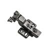 Cubierta de bisagra de marco de aluminio directa de fábrica 1825 bisagra para puerta de vidrio de placa gruesa negro pistola amortiguador con forma hidráulica bisagra lateral estrecha
