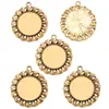 Diâmetro Interno de 25mm Pedra do Tempo Base Redonda Pulseira DIY Colar Acessórios Decorativos Pingente C51