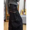 Calça Elegante Bordada de Perna Larga com Corte Curvo para Mulheres, Novos Jeans de Cintura Alta Azul Retro Americano para Primavera, Soltos e Emagrecedores para Mulheres