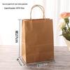 Spot Kraft saco de papel portátil assar pão saco de embalagem saco de presente Kraft papel quadrado bolsa atacado