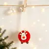 Decorações de Natal sentiram ovelha boneca pingente cordeiro bola alce pingente cena vestido adereços atravessar a fronteira