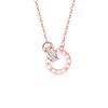 Conjunto de collar y pulsera con anillo y números romanos, romántico y elegante, de alta gama, para mujer, con cadena de clavícula que combina con todo, joyería de amor.