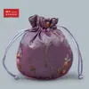 10YJGZ Bolsa de Seda Bordada com Cordão para Frutas de Canto Arredondado Bolsa para Joias Bolsa para Relíquias Culturais Bolsa de Noz Bolsa para Contas de Oração Bolsa de Estilo Antigo