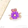 Pinza Pequeña Estilo Coreano, Pasador de Flor de Moda para Niñas, Accesorio Lindo, Pinza Lateral, Pinza para Flequillo de Estudiante, Pinza para Flequillo con Pedrería