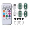 Producto de gran venta transfronteriza: Luz estroboscópica modificada universal para motocicleta, luz de aeronave con control remoto inalámbrico, luz de advertencia multicolor, luz piloto