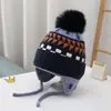 Gorros de Punto Engrosados para Otoño e Invierno con Protección para las Orejas para Niños y Niñas, Gorros de Lana Cálidos y Lindos, Gorros de Princesa para Bebés y Niños Pequeños
