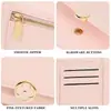 Cartera con monedero de cremallera, ranuras para múltiples tarjetas, plegable, transfronteriza, modelo estudiantil, estilo Ins, a la moda y simple, billetera corta de PU de color sólido