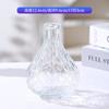 Vaso Pequeno Europeu Retrô Vidro Embossado Mini Recipiente para Flores Estilo Ins Transparente Hidropônico Arranjo de Flores Decoração de Mesa para Sala de Estar