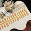 ColeçãoConjunto de 30 Peças de Unhas Usáveis com Pedras de Vidro e Efeito Olho de Gato, Toque de Luxo, Efeito Iluminador, Arte de Unhas Simples, Unhas Pré-Fabricadas