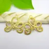 DIY joias acessórios cobre puro 21 * 20mm chinês nó brincos pingente antigo cocar material fabricantes atacado
