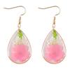 Amazon New Fashion Pastoral Style Eternal Flower Drop Brincos Estilo Coreano Elegante Doce Natural Verdadeiro Enfeites de Flores