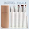 Herramientas de Manicura Japonesa Set de Plumas Aurora 12 Piezas de Alambre Pintado Terapia de Luz Alambre Tallado Plumas de Arte de Uñas Degradado Difuminado