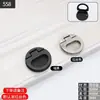Puxador de prata para tatami, puxador de gaveta oculto, invisível, embutido ou de superfície, redondo, giratório, estilo de luxo leve, com mola