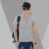 Camiseta de manga corta lisa de verano para tallas grandes, camiseta básica, chaqueta casual para personas con sobrepeso, extra grande, casual, al por mayor