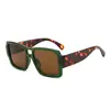 Nuevas Gafas de Sol Cuadradas de Moda con Doble Puente Estilo Europeo y Americano para Hombres y Mujeres Personalidad Tendencia Versátiles Marco Grande Gafas de Sol para Protección Solar al Aire Libre
