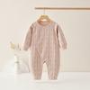 Mameluco para bebé primavera y otoño algodón de terciopelo chaqueta sin costuras recién nacido pijama de manga larga ropa de bebé traje para gatear