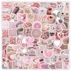 100 adesivos de lanche rosa transfronteiriços bolo Maçã decoração criativa caderno mala diário de mão adesivos diy