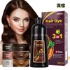 Venta al por mayor de fábrica Champú Tinte Negro Meidu de Un Paso, Color de Un Lavado de Blanco a Negro Espuma Tinte para el Cabello a Base de Plantas