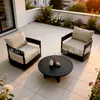 Sofá de exterior para patio y jardín, juego de sofás de aleación de aluminio, sillón de sofá de ocio para balcón, resistente al agua y al sol, personalizado de fábrica