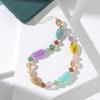 Cadena de teléfono móvil de cuentas acrílicas de color minoritario japonés y coreano, estrella femenina con colgante de carcasa de teléfono móvil, colgante, disponible para venta al por mayor