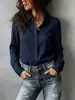 Camisa holgada de manga larga para mujer transfronteriza, nueva blusa para mujer 2026 con cuello estilo francés, elegante y sofisticada para ir al trabajo
