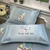Fundas de almohada de seda helada de verano frescas y sencillas, juego de dos, 48x74 cm, fundas de almohada de ratán helado para uso doméstico, funda interior para núcleo de almohada de niños