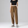 Pantalones Deportivos de Seda Helada para Mujer, Pantalones de Pierna Ancha de Verano, Transpirables, Rectos, de Marca Tendencia, de Secado Rápido, Pantalones Casuales para Mujer