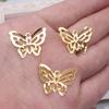 Alas parche de mariposa tridimensional de medio lado diy hecho a mano yumi mijo material decorativo accesorios