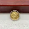 Nova Moeda Medalha Comemorativa de Ouro Puro 999 dos Doze Signos do Zodíaco para Eventos de Vendas de Seguros, Atividades Empresariais e como Presente de Ano Novo para Amigos