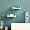 Nueva caja de almacenamiento para baño sin perforaciones, sin tarjeta, sin costuras, con doble drenaje, para colgar en la pared