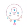 Comércio Exterior Transfronteiriço Moda Infantil Vestido Princesa Sem Mangas Moderno Cauda de Peixe Saia Longa Meninas Sereia Pequenas Mangas Voadoras Vestido de Lantejoulas