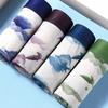 Ropa interior para hombre, Calzoncillos tipo bóxer de algodón puro para hombre, Caja de cuatro pares de ropa interior para niño, Ropa interior de color liso, Pantalones transpirables, Calzoncillos tipo bóxer