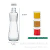 En stock botella de vinagre de salsa de soja multi-especificación roscada botella de aceite de sésamo botella de vidrio de aceite de sésamo negro botella vacía con tapa tapa de anillo de tiro