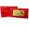 Año de la Oveja 999 Billetes de Oro Puro Festival de Año Nuevo Costumbre Empresarial Billetes Conmemorativos Sobres Rojos Regalos de Banco y Compañía de Valores