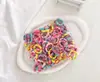 Elásticos de Cabelo Coloridos de Alta Elasticidade para Meninas Pequenas, Suaves com o Cabelo, Faixas de Cabelo Pequenas, Elásticos, Argolas de Toalha, Acessórios de Cabelo