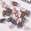 Brincos de acrílico com furo reto, contas, florindo, oval, amor, diamante, gota d'água, pulseira, colar feminino, acessórios de joias DIY