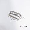 Hebilla metálica de 8 palabras aleación de zinc accesorios para sujetador ropa interior hebilla ajustable elástica hebilla para tirante hebilla de ocho palabras hebilla japonesa