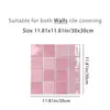 Baño Cocina Piso Pared Impermeable Resistente al Aceite Autoadhesivo PVC Simulación Azulejo 2D Pegatinas Pegatinas de Año Nuevo 2026