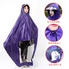 Impermeable Grueso de Un Ala para Vehículo Eléctrico con Cubre Rostro Imprimible para Vehículos Eléctricos, Motocicletas, Montura Portátil al Aire Libre para Adultos