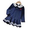 Vestido Polo para Bebé Niña 2026 Estilo Nuevo Princesa Primavera y Otoño Vestido de Verano a la Moda Vestido para Niños Pequeños Vestido de Otoño para Niñas